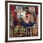 "The Collector", August 11, 1951-Stevan Dohanos-Framed Giclee Print