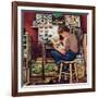 "The Collector", August 11, 1951-Stevan Dohanos-Framed Giclee Print