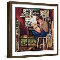 "The Collector", August 11, 1951-Stevan Dohanos-Framed Giclee Print