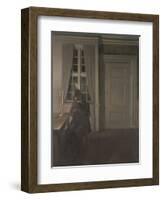 The Collector of Coins, 1904-Vilhelm Hammershoi-Framed Giclee Print