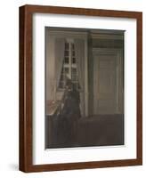 The Collector of Coins, 1904-Vilhelm Hammershoi-Framed Giclee Print