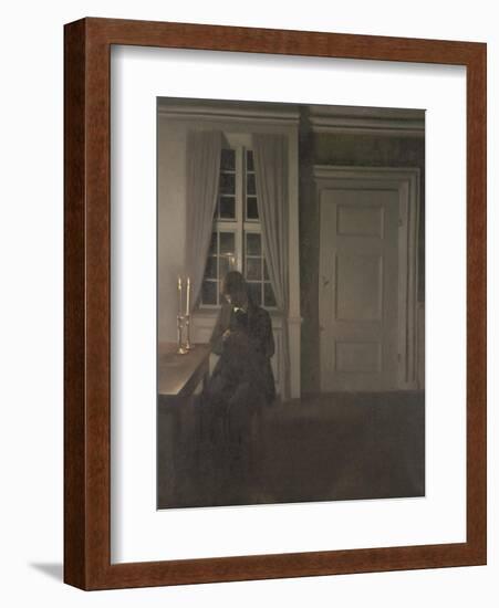 The Collector of Coins, 1904-Vilhelm Hammershoi-Framed Giclee Print