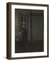 The Collector of Coins-Vilhelm Hammershoi-Framed Giclee Print