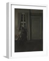 The Collector of Coins-Vilhelm Hammershoi-Framed Giclee Print