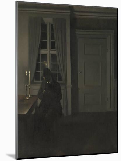 The Collector of Coins-Vilhelm Hammershoi-Mounted Giclee Print