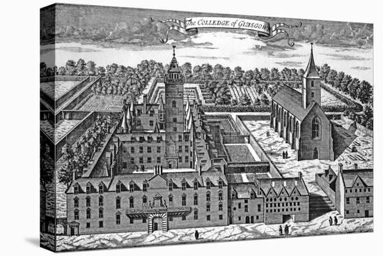 The College of Glasgow, from 'Theatrum Scotiae', 1693-John Slezer-Stretched Canvas