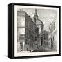 The College of Physicians Warwick Lane 1868 London-null-Framed Stretched Canvas