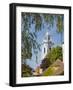 The collegiate church. Historic town Durnstein located in wine-growing area. Lower Austria-Martin Zwick-Framed Photographic Print