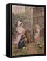 The Collie's Birthday-William Gunning King-Framed Stretched Canvas