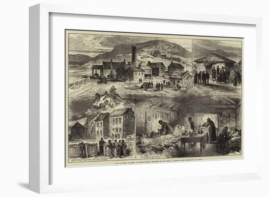 The Colliery Accident in South Wales-null-Framed Giclee Print