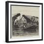 The Collision in the Solent, Removing the Wreck of the Yacht Mistletoe-William Heysham Overend-Framed Giclee Print