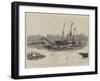 The Collision in the Solent, the Alberta Meeting the Mistletoe-William Edward Atkins-Framed Giclee Print