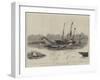 The Collision in the Solent, the Alberta Meeting the Mistletoe-William Edward Atkins-Framed Giclee Print