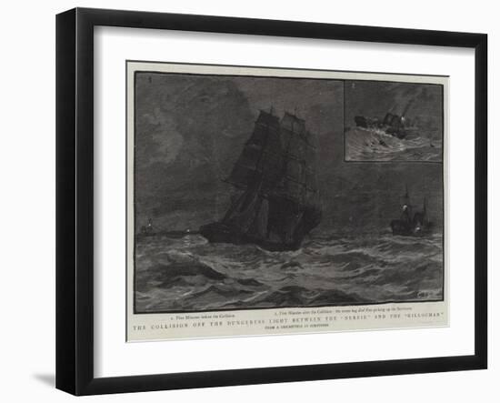 The Collision Off the Dungeness Light Between the Nereid and the Killochan-Charles Joseph Staniland-Framed Giclee Print