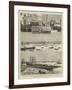 The Collision on the Thames-null-Framed Giclee Print