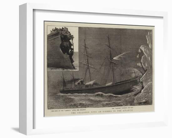 The Collision with an Iceberg in the Atlantic-null-Framed Giclee Print