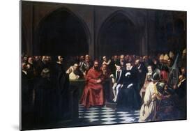 The Colloquy of Poissy in 1561, C1855-1912-Tony Robert-fleury-Mounted Giclee Print