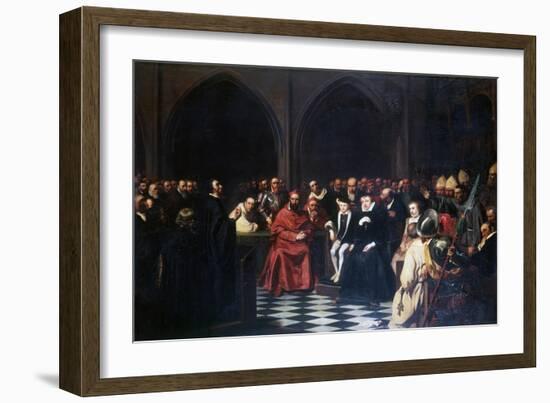 The Colloquy of Poissy in 1561, C1855-1912-Tony Robert-fleury-Framed Giclee Print
