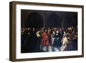 The Colloquy of Poissy in 1561, C1855-1912-Tony Robert-fleury-Framed Giclee Print