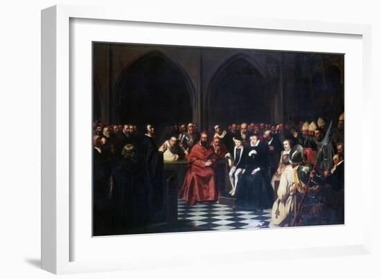 The Colloquy of Poissy in 1561, C1855-1912-Tony Robert-fleury-Framed Giclee Print