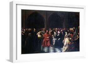 The Colloquy of Poissy in 1561, C1855-1912-Tony Robert-fleury-Framed Giclee Print