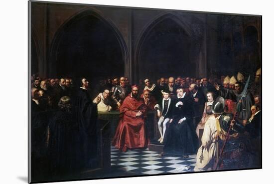 The Colloquy of Poissy in 1561, C1855-1912-Tony Robert-fleury-Mounted Giclee Print