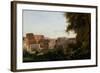 The Collosseum, Seen from the Farnese Gardens, 1826-Jean-Baptiste-Camille Corot-Framed Giclee Print