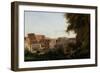 The Collosseum, Seen from the Farnese Gardens, 1826-Jean-Baptiste-Camille Corot-Framed Giclee Print