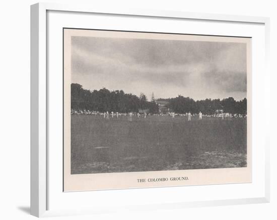 The Colombo Cricket Ground, Ceylon, 1912-null-Framed Giclee Print