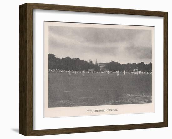 The Colombo Cricket Ground, Ceylon, 1912-null-Framed Giclee Print