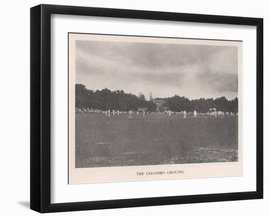 The Colombo Cricket Ground, Ceylon, 1912-null-Framed Giclee Print