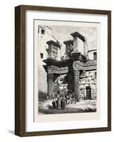 The Colonacce, Part of Nerva's Forum, Rome and its Environs, Italy, 19th Century-null-Framed Giclee Print