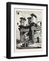 The Colonacce, Part of Nerva's Forum, Rome and its Environs, Italy, 19th Century-null-Framed Giclee Print