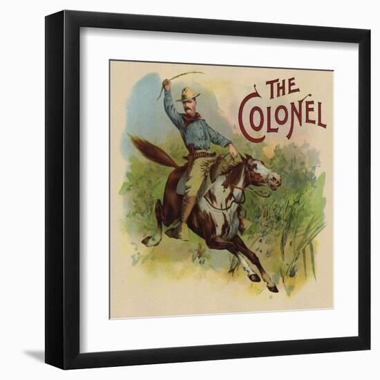 The Colonel Brand - California - Citrus Crate Label-Lantern Press-Framed Art Print