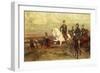 The Colonel of France, Duke of Aumale and His Army During Colonial Wars, Algeria-null-Framed Giclee Print