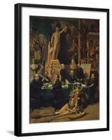 The Colonial Delegates and Jules Ferry (1832-93) 1892 (Oil on Canvas)-Felix Elie Regamey-Framed Giclee Print