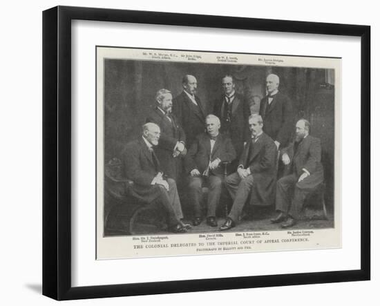 The Colonial Delegates to the Imperial Court of Appeal Conference-null-Framed Giclee Print