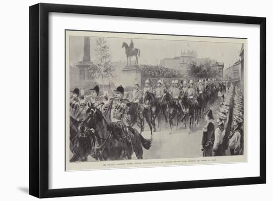 The Colonial Procession Passing Through Trafalgar Square-William Heysham Overend-Framed Premium Giclee Print