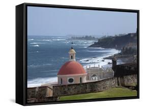 The Colonial Town, San Juan, Puerto Rico, West Indies, Caribbean, USA, Central America-Angelo Cavalli-Framed Stretched Canvas