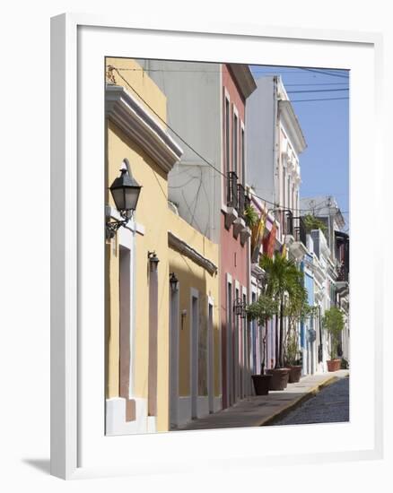 The Colonial Town, San Juan, Puerto Rico, West Indies, Caribbean, USA, Central America-Angelo Cavalli-Framed Photographic Print