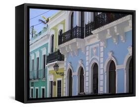 The Colonial Town, San Juan, Puerto Rico, West Indies, Caribbean, USA, Central America-Angelo Cavalli-Framed Stretched Canvas