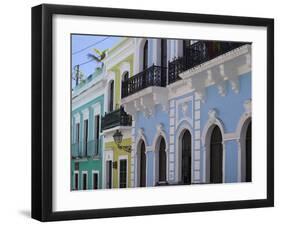 The Colonial Town, San Juan, Puerto Rico, West Indies, Caribbean, USA, Central America-Angelo Cavalli-Framed Photographic Print