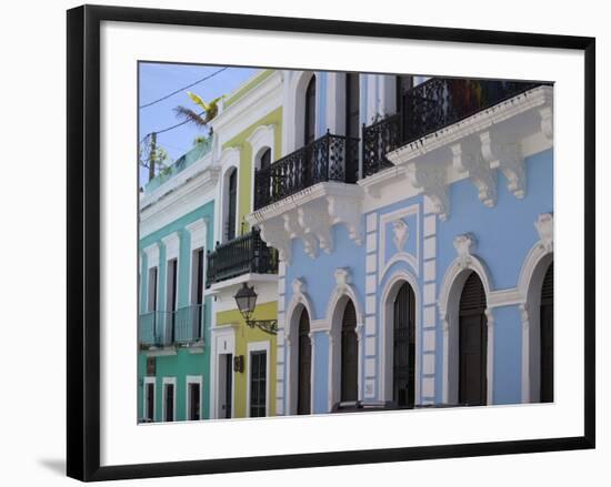 The Colonial Town, San Juan, Puerto Rico, West Indies, Caribbean, USA, Central America-Angelo Cavalli-Framed Photographic Print