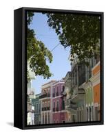 The Colonial Town, San Juan, Puerto Rico, West Indies, Caribbean, USA, Central America-Angelo Cavalli-Framed Stretched Canvas