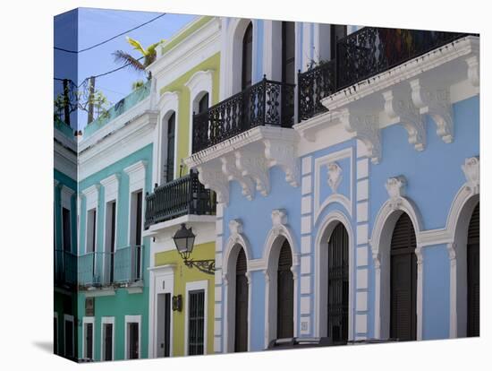 The Colonial Town, San Juan, Puerto Rico, West Indies, Caribbean, USA, Central America-Angelo Cavalli-Stretched Canvas