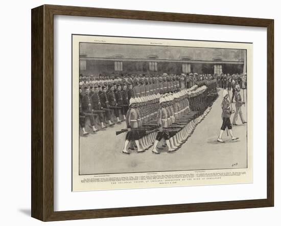 The Colonial Troops at Chelsea, Inspection by the Duke of Connaught-Henry Marriott Paget-Framed Giclee Print