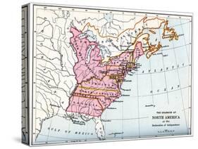 The Colonies of North America at the Declaration of Independence, 1776-null-Stretched Canvas