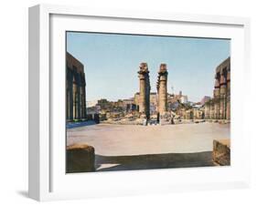 The Colonnade of Amenhotep III, Temple of Luxor, Egypt, 20th Century-null-Framed Giclee Print