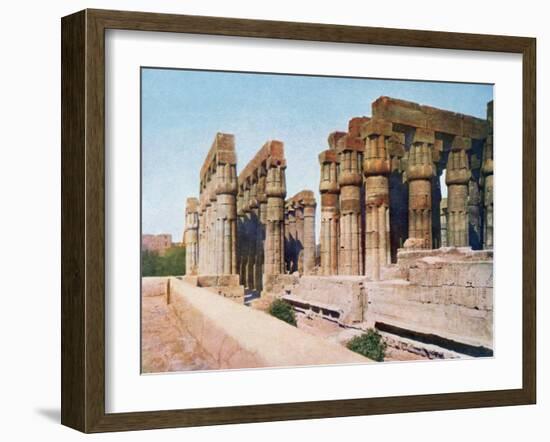 The Colonnade of Amenhotep III, Temple of Luxor, Egypt, 20th Century-null-Framed Giclee Print