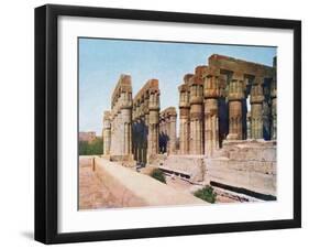 The Colonnade of Amenhotep III, Temple of Luxor, Egypt, 20th Century-null-Framed Giclee Print